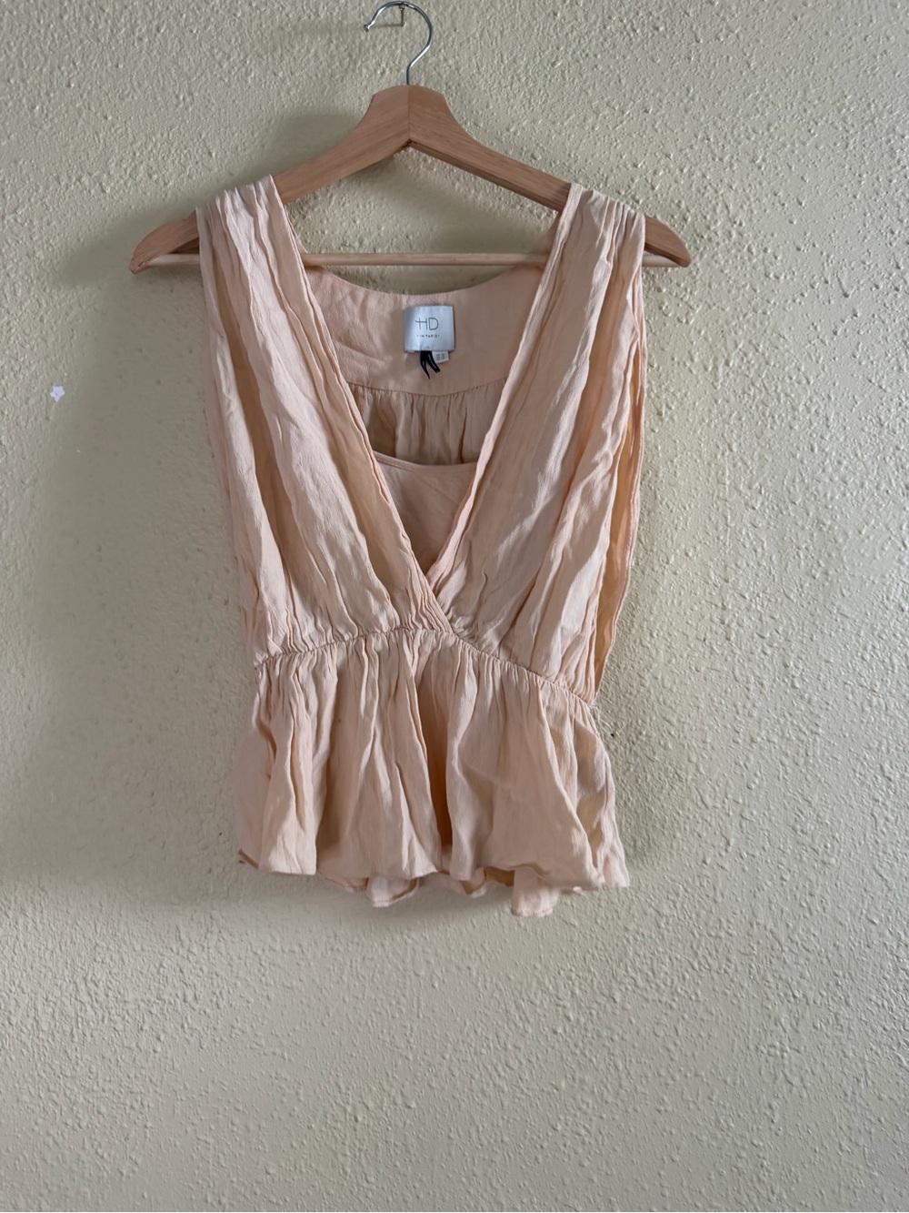 HD in Paris Blush Pink Pleated Top